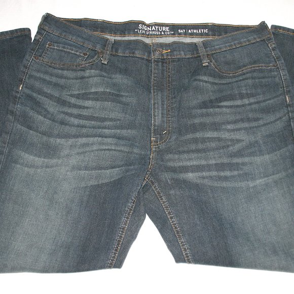 Levi Signature S67 Athletic Blue Jean Men 40x32 NEW - Picture 3 of 4